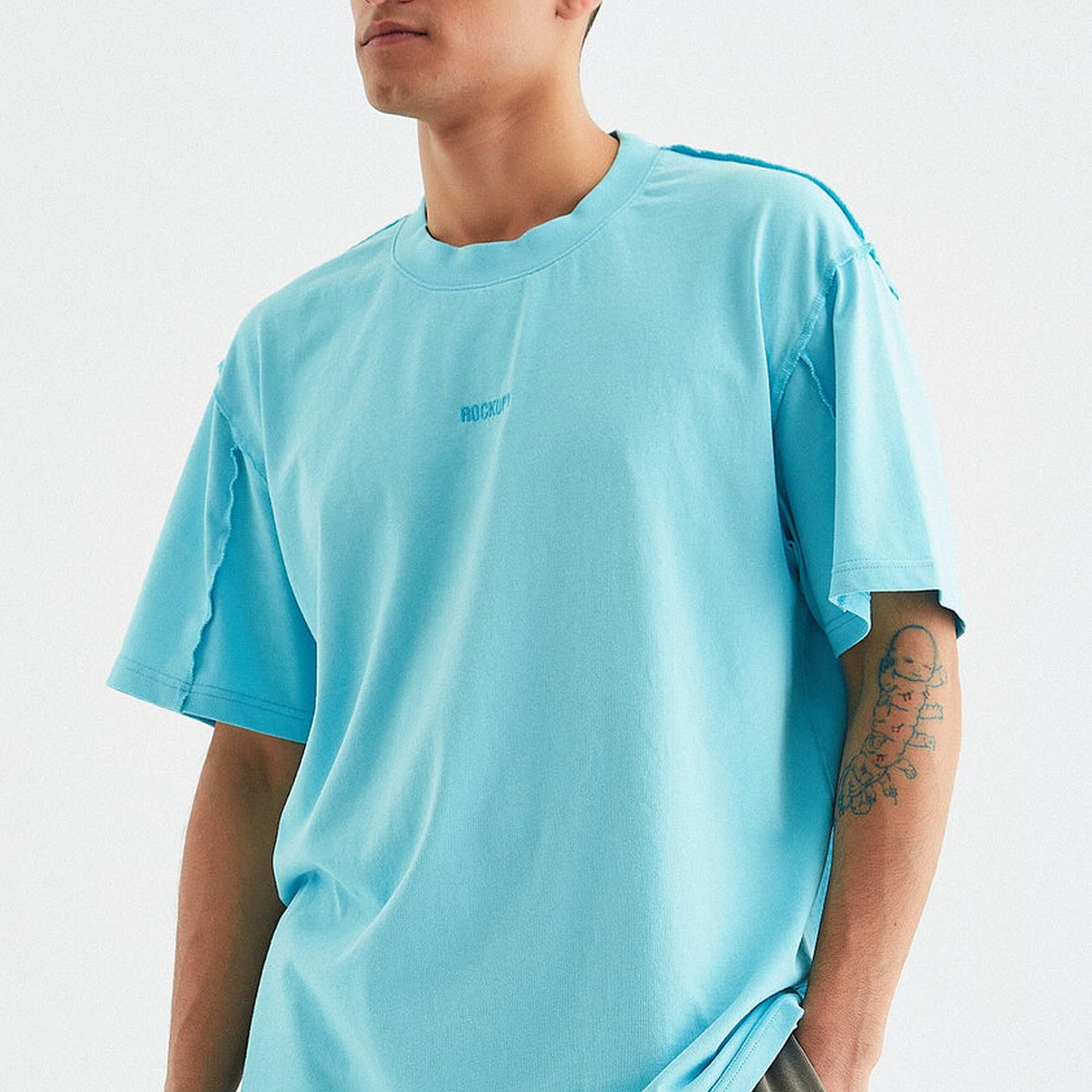 Rockupy Erkek Lukas Mavi Tişört