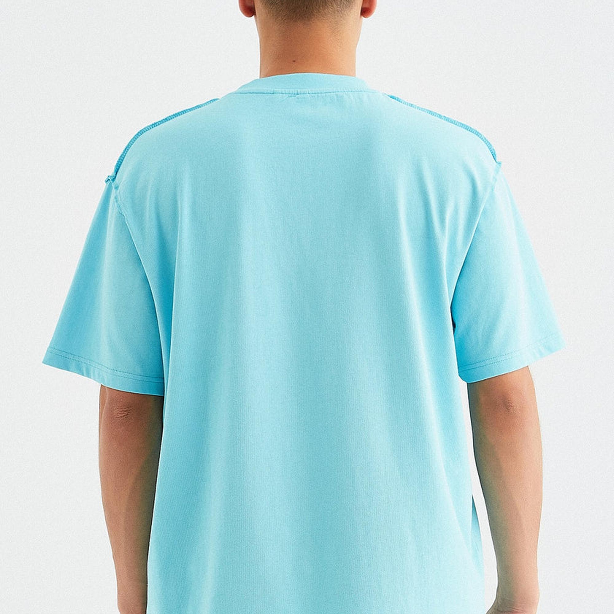 Rockupy Erkek Lukas Mavi Tişört