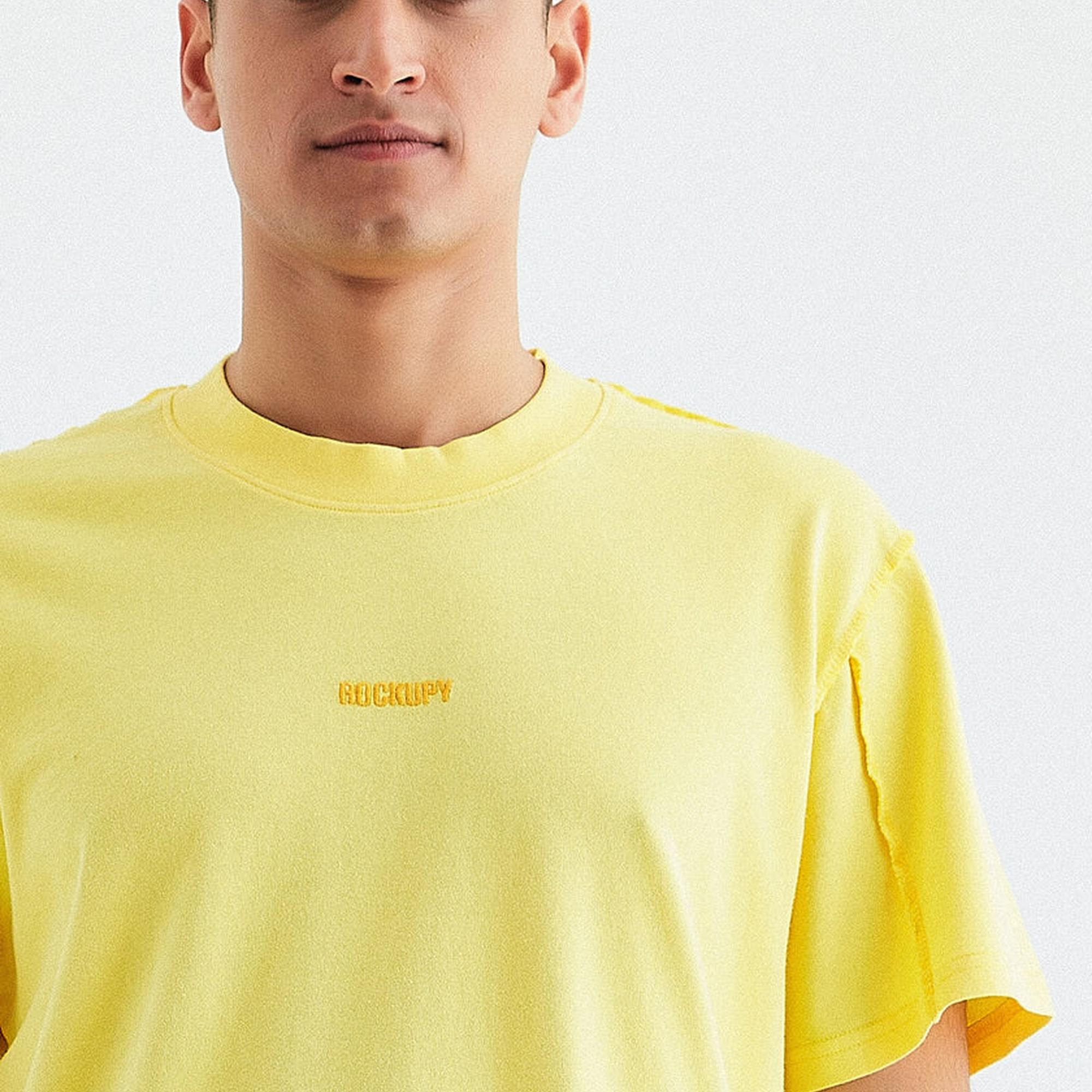 Rockupy Erkek Lukas Sarı Tişört