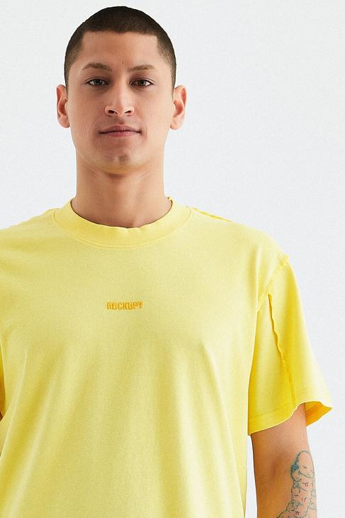 Rockupy Erkek Lukas Sarı Tişört