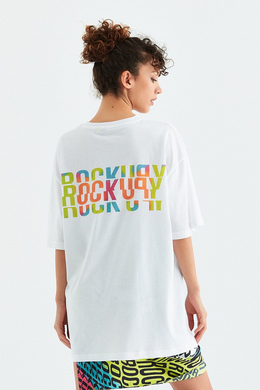  Rockupy Unisex Samu Beyaz Tişört