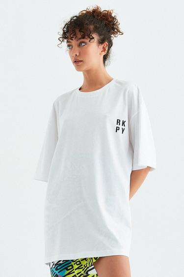  Rockupy Unisex Silas Beyaz Tişört