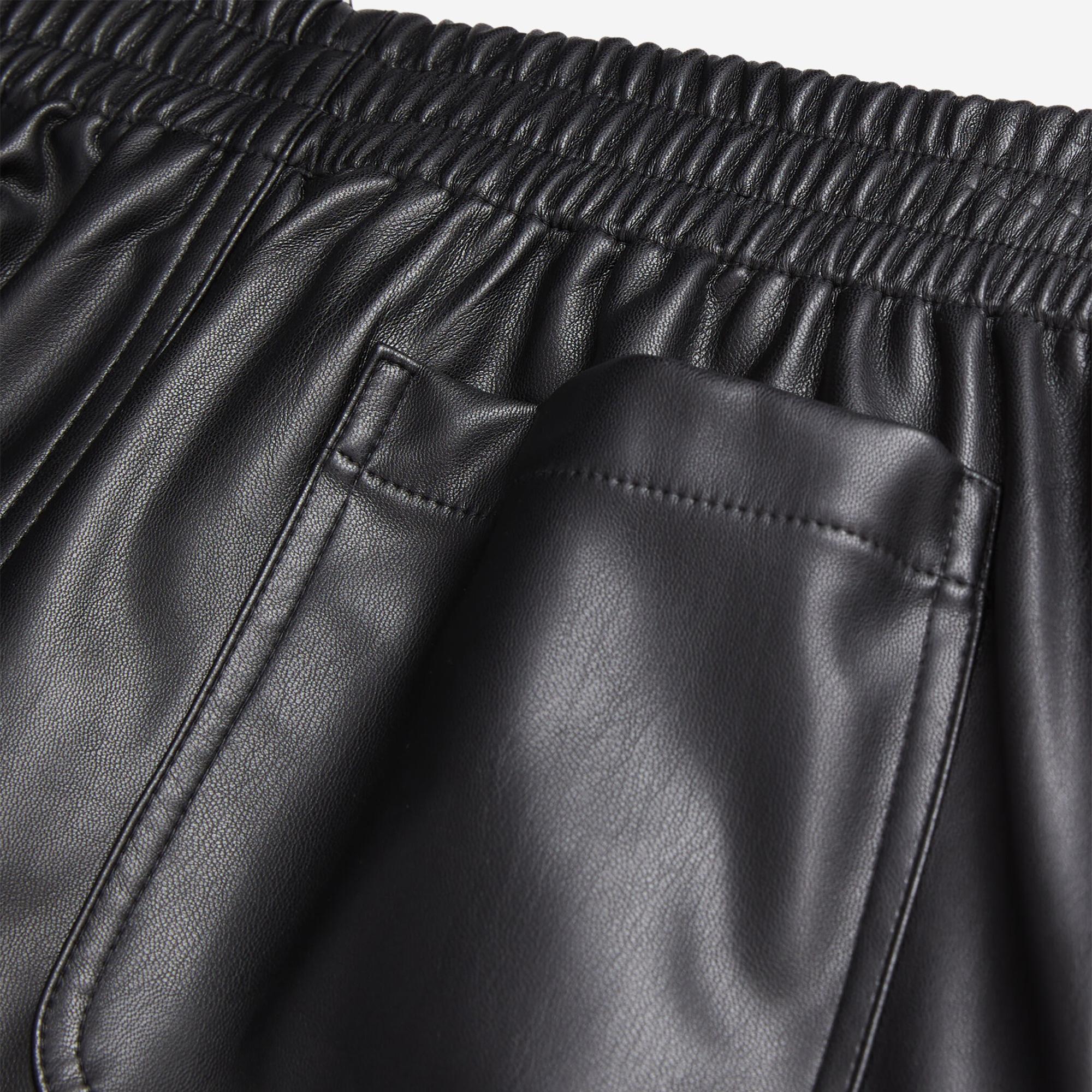 The Kooples Kadın Straight Fit Leopar Desenli Siyah Pantolon