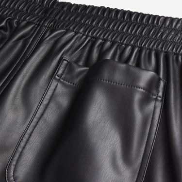  The Kooples Kadın Straight Fit Leopar Desenli Siyah Pantolon