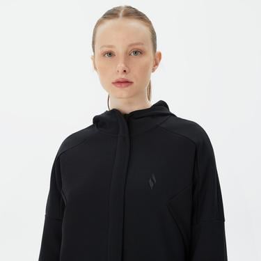  Skechers 2Xi-Lock Full Zip Kadın Siyah Günlük Sweatshirt