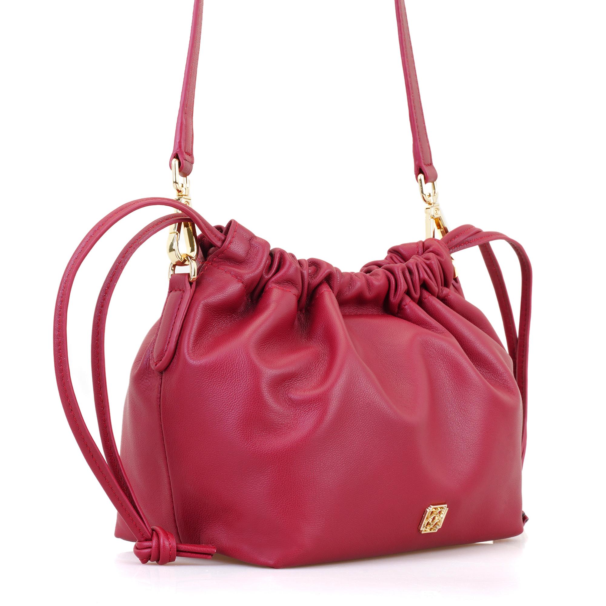 Maria Kırmızı Kadın Deri Omuz Çantası