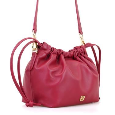  Maria Kırmızı Kadın Deri Omuz Çantası