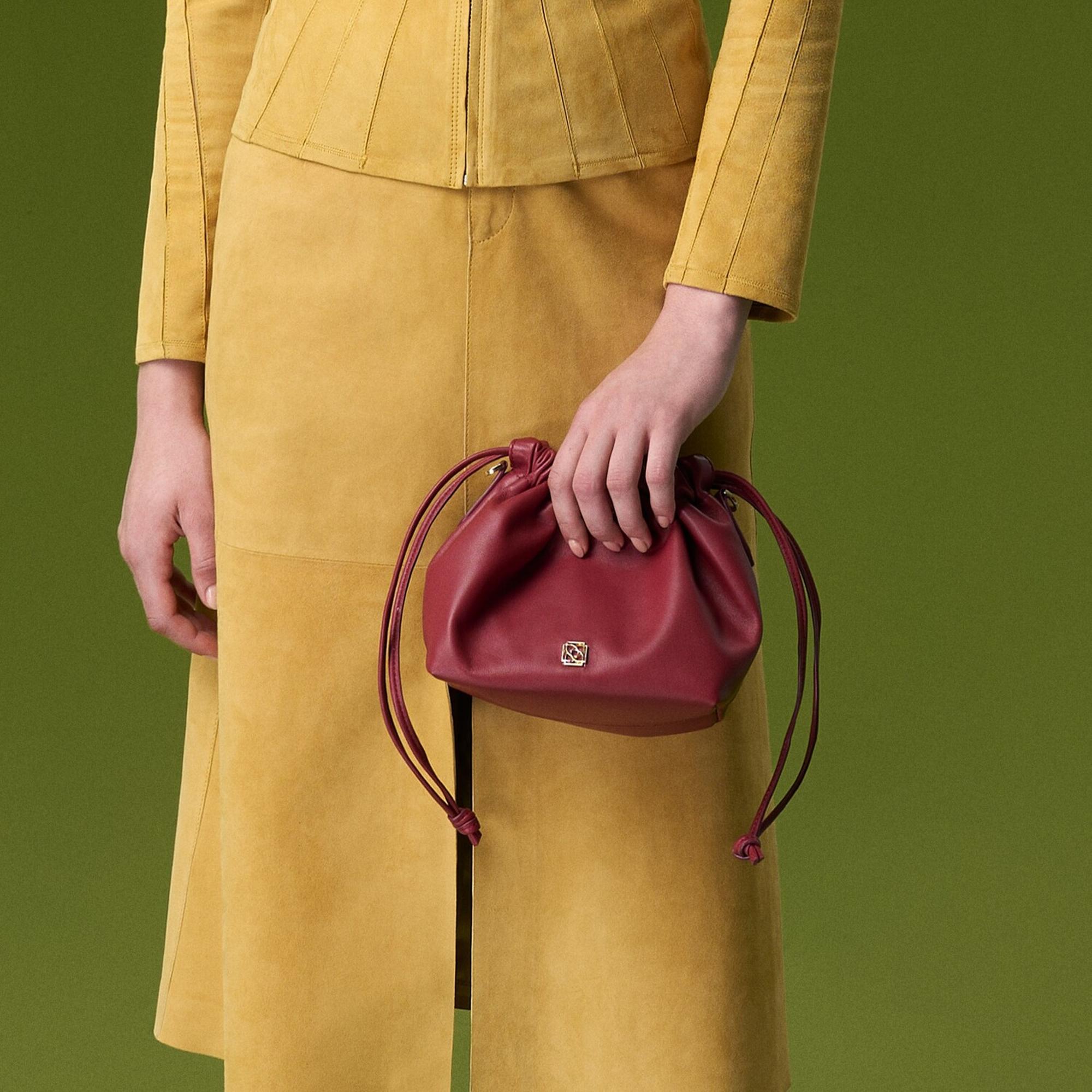 Maria Kırmızı Kadın Deri Omuz Çantası