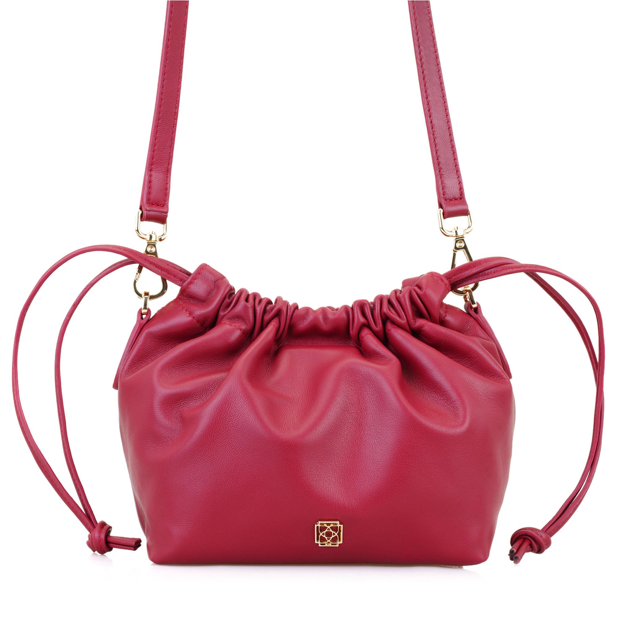 Maria Kırmızı Kadın Deri Omuz Çantası