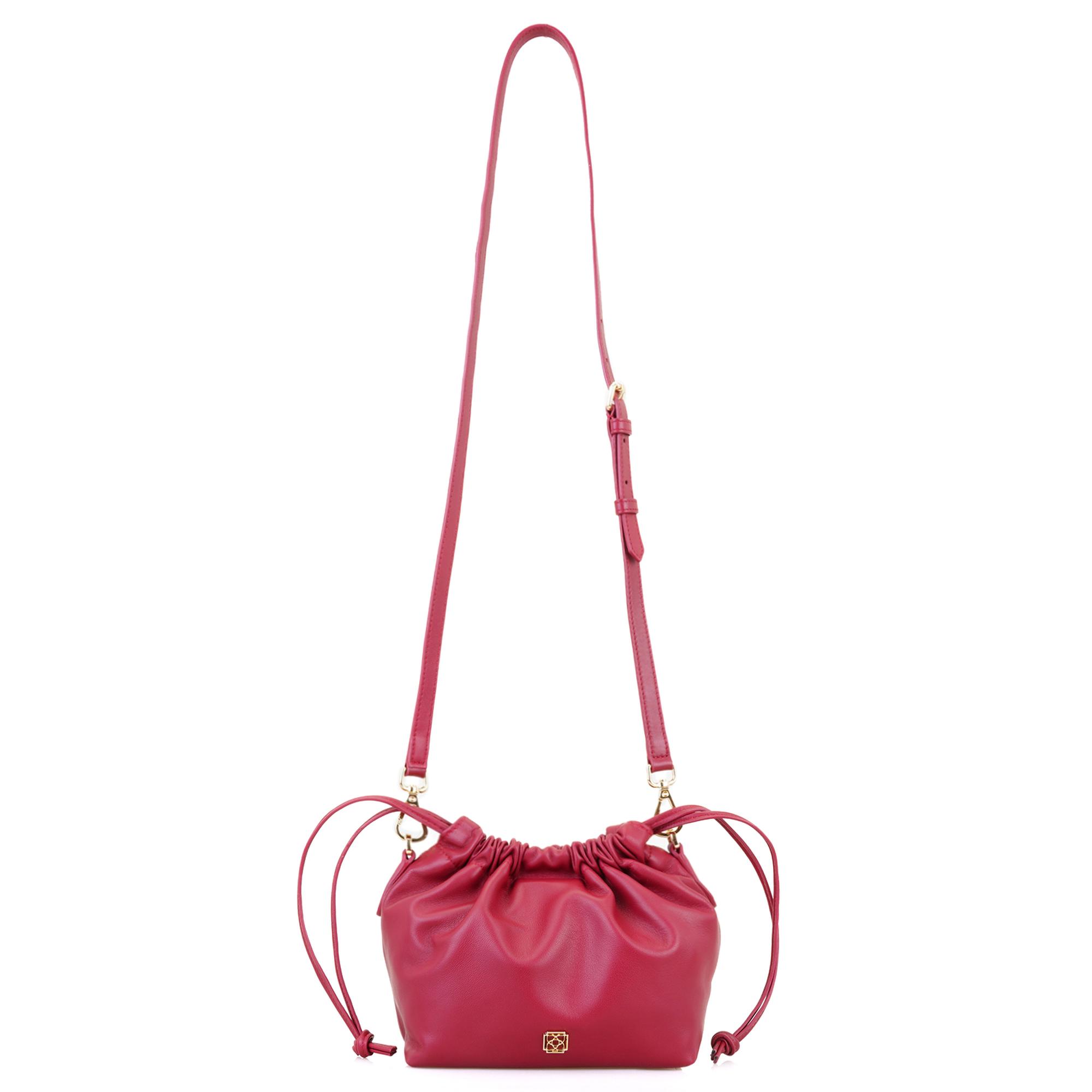 Maria Kırmızı Kadın Deri Omuz Çantası