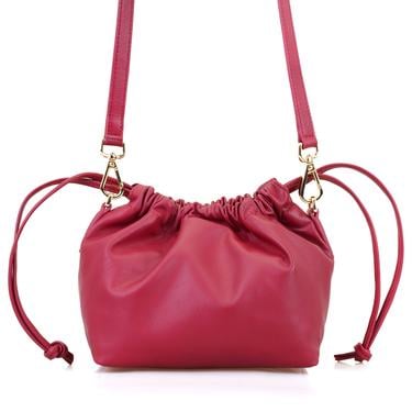  Maria Kırmızı Kadın Deri Omuz Çantası