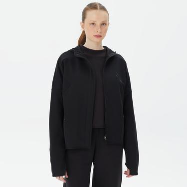  Skechers 2Xi-Lock Full Zip Kadın Siyah Günlük Sweatshirt