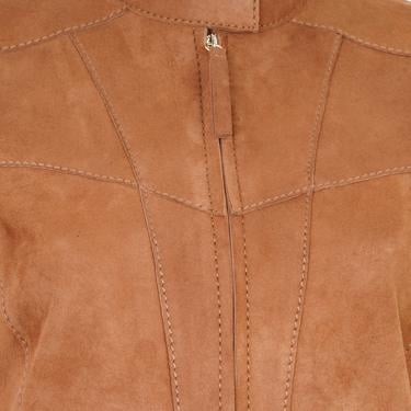  Chantoya Taba Kadın Biker Süet Deri Ceket