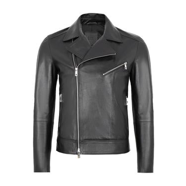  Matthew Siyah Erkek Deri Ceket