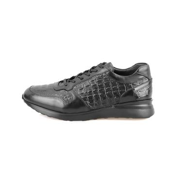  Monstex Siyah Erkek Deri Günlük Ayakkabı