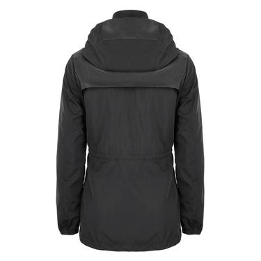  Amoura Siyah Kadın Kapişonlu Su İtici Yağmurluk