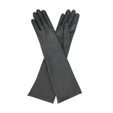  Theodora Siyah Kadın Uzun Deri Eldiven