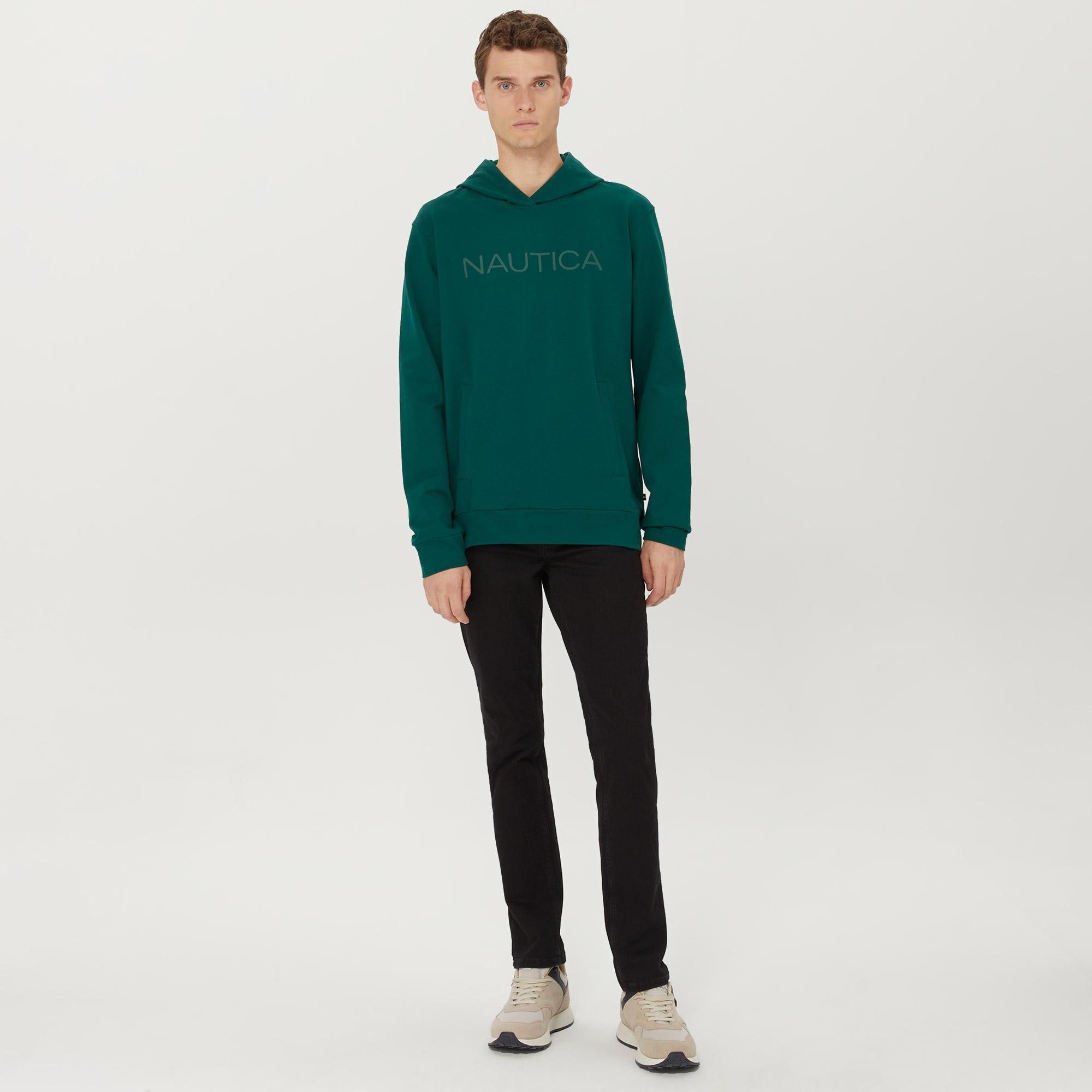 Nautica Erkek Yeşil Standart Fit Sweatshirt