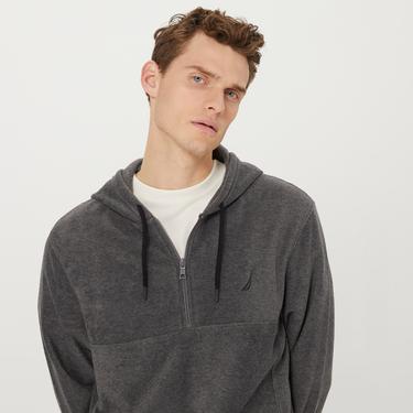  Nautica Erkek Gri Standart Fit Uzun Kollu Polar