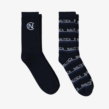  Nautica Erkek Lacivert Standart Fit 2Li Çorap