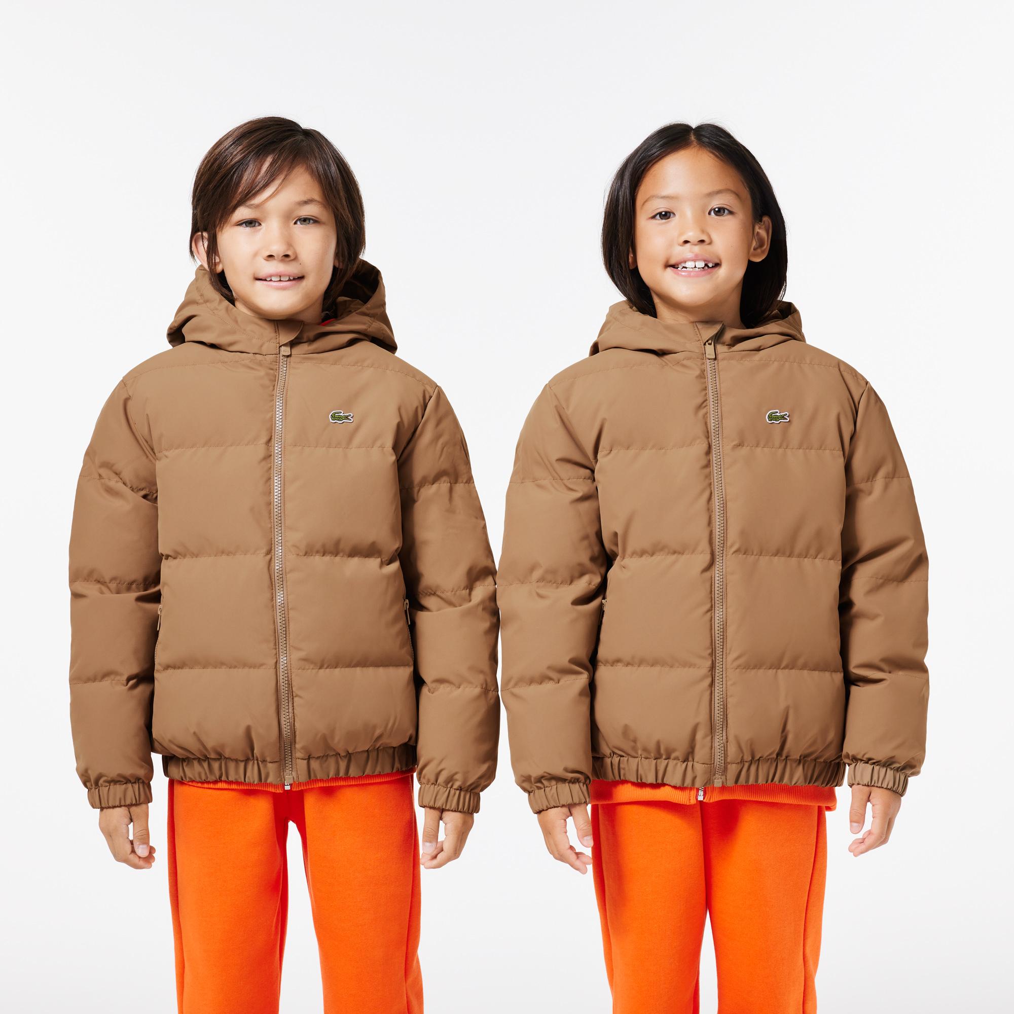 Lacoste Çocuk Kahverengi Şişme Mont