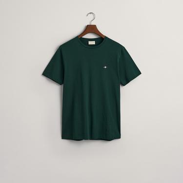  GANT Erkek Yeşil Regular Fit Bisiklet Yaka T-Shirt