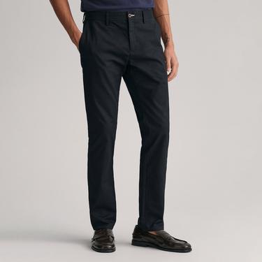  Gant Erkek Siyah Slim Fit Chino Pantolon