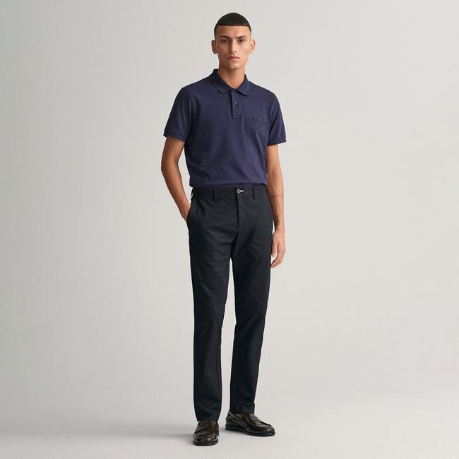  Gant Erkek Siyah Slim Fit Chino Pantolon