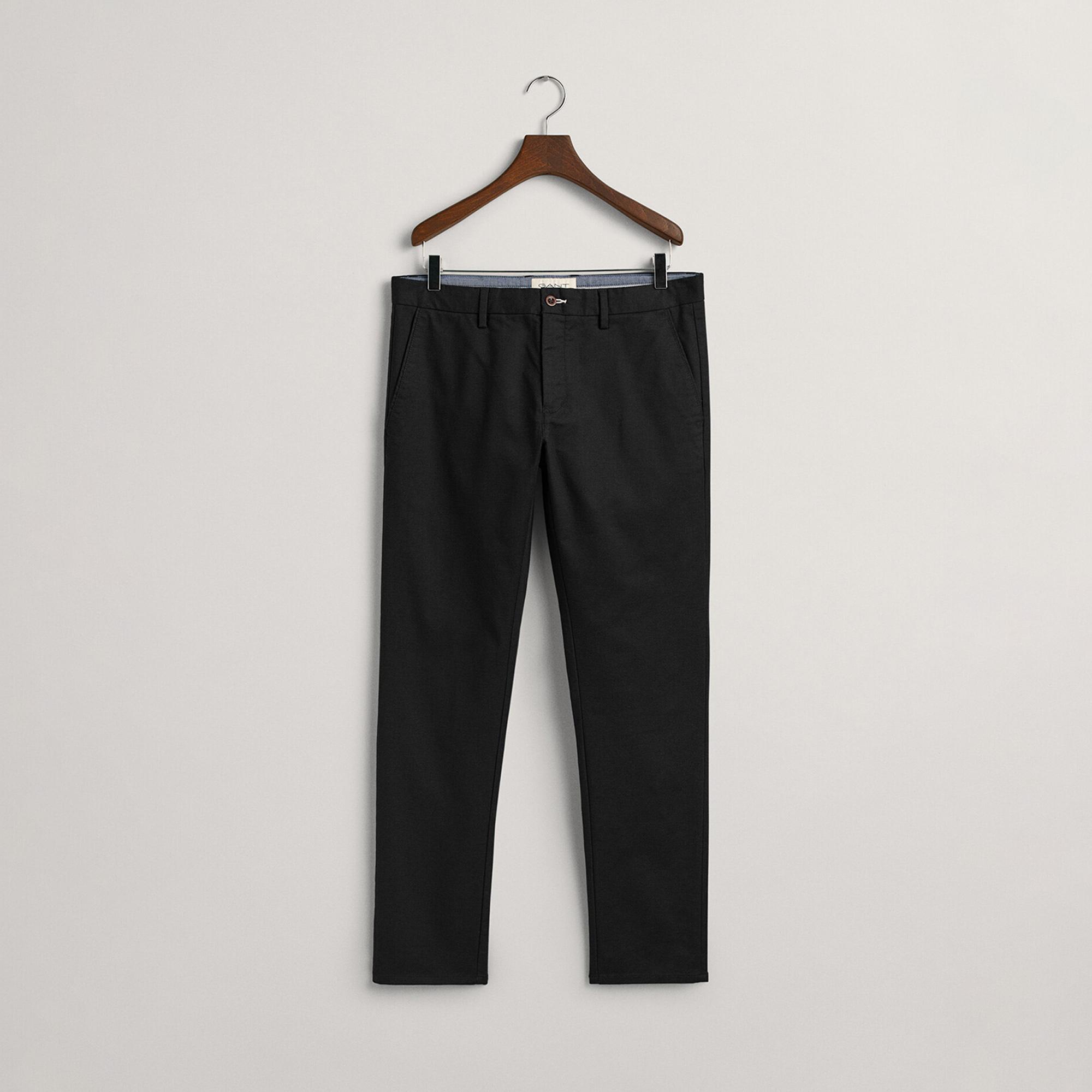 Gant Erkek Siyah Slim Fit Chino Pantolon