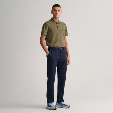  Gant Erkek Lacivert Slim Fit Chino Pantolon