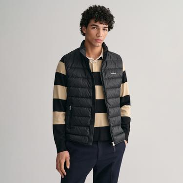  GANT Erkek Siyah Regular Fit Dik Yaka Kapitone Yelek