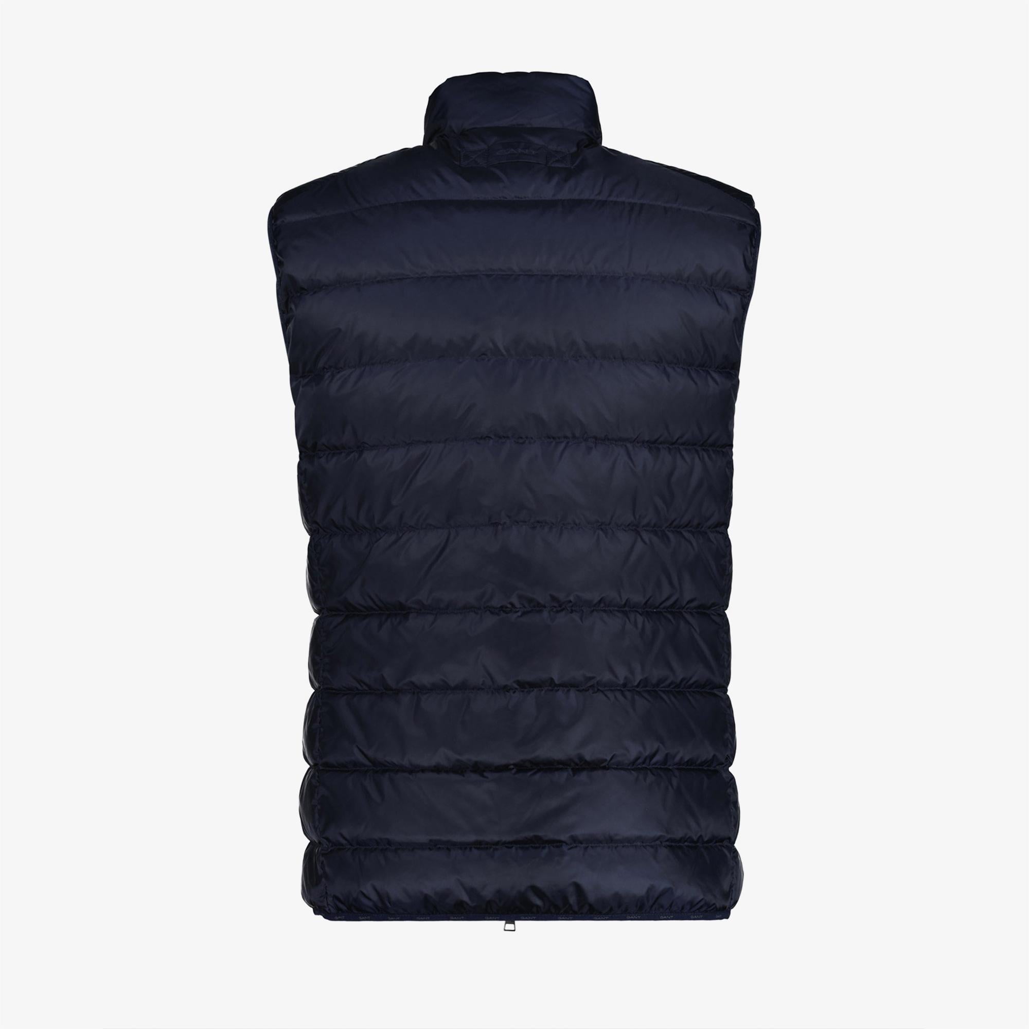 GANT Erkek Lacivert Regular Fit Dik Yaka Kapitone Yelek