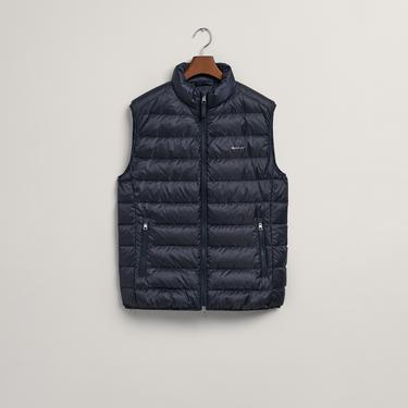  GANT Erkek Lacivert Regular Fit Dik Yaka Kapitone Yelek