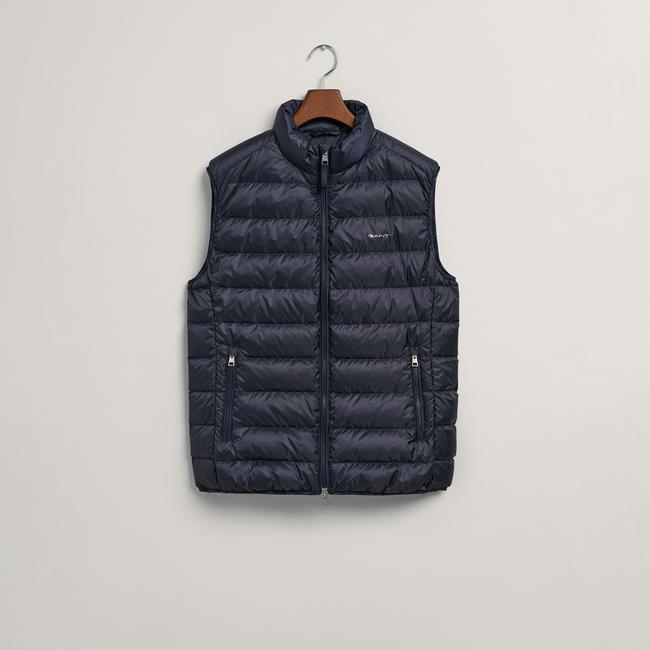  GANT Erkek Lacivert Regular Fit Dik Yaka Kapitone Yelek