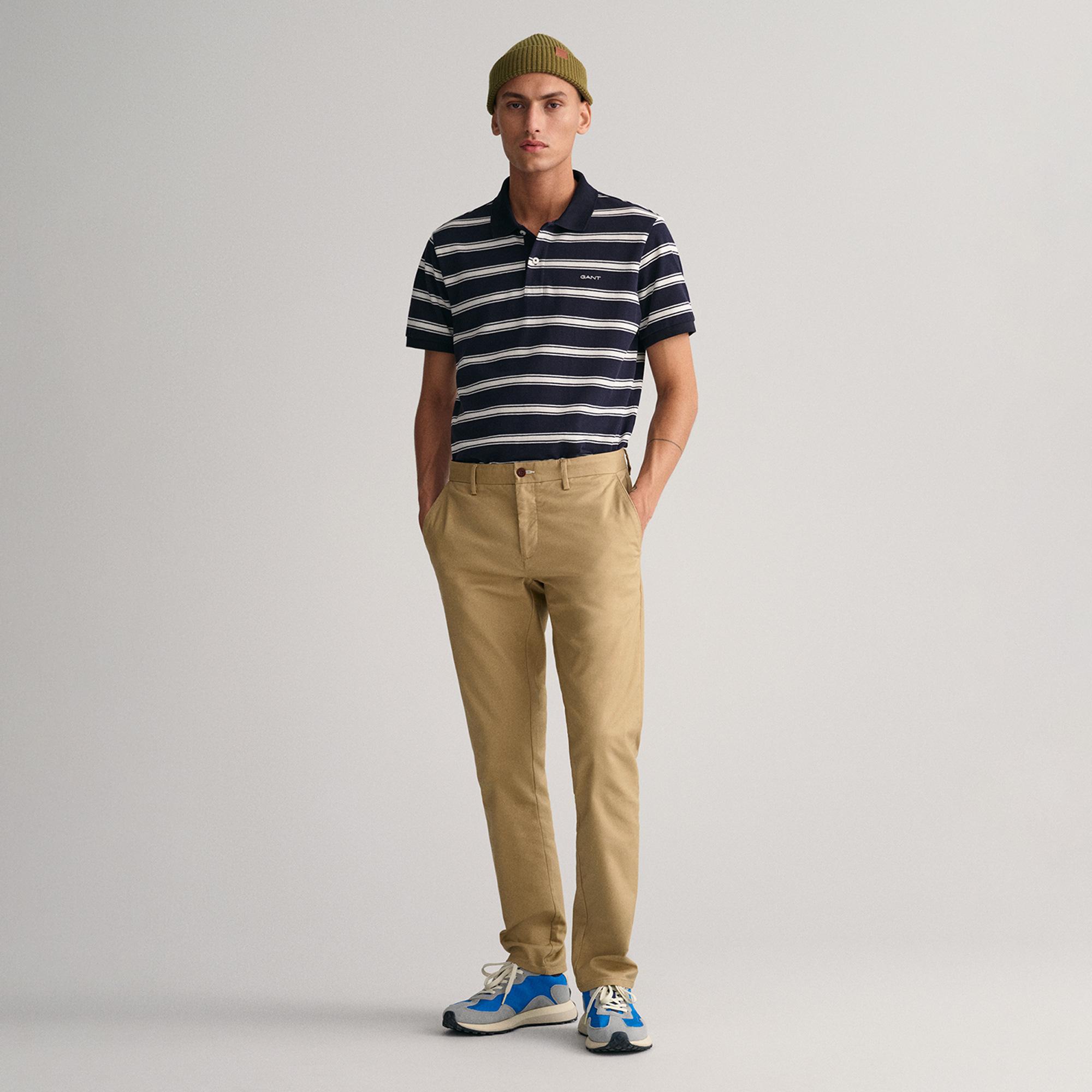 GANT Erkek Bej Slim Fit Chino Pantolon