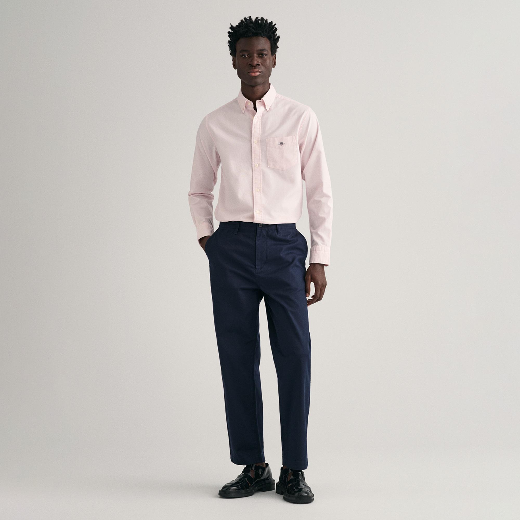 GANT Erkek Pembe Regular Fit Düğmeli Yaka Oxford Gömlek