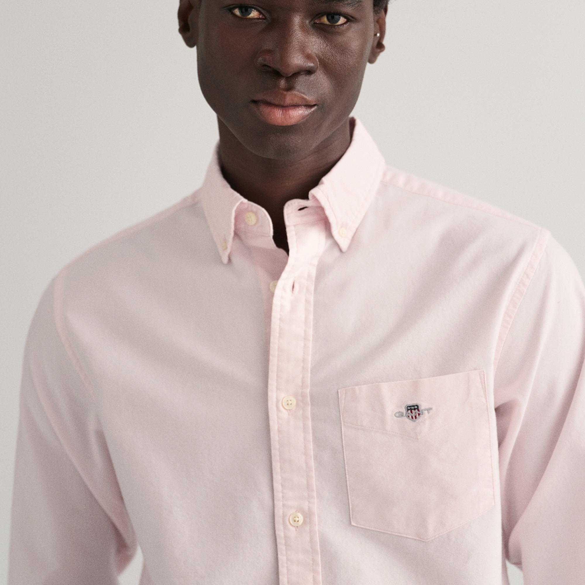 GANT Erkek Pembe Regular Fit Düğmeli Yaka Oxford Gömlek