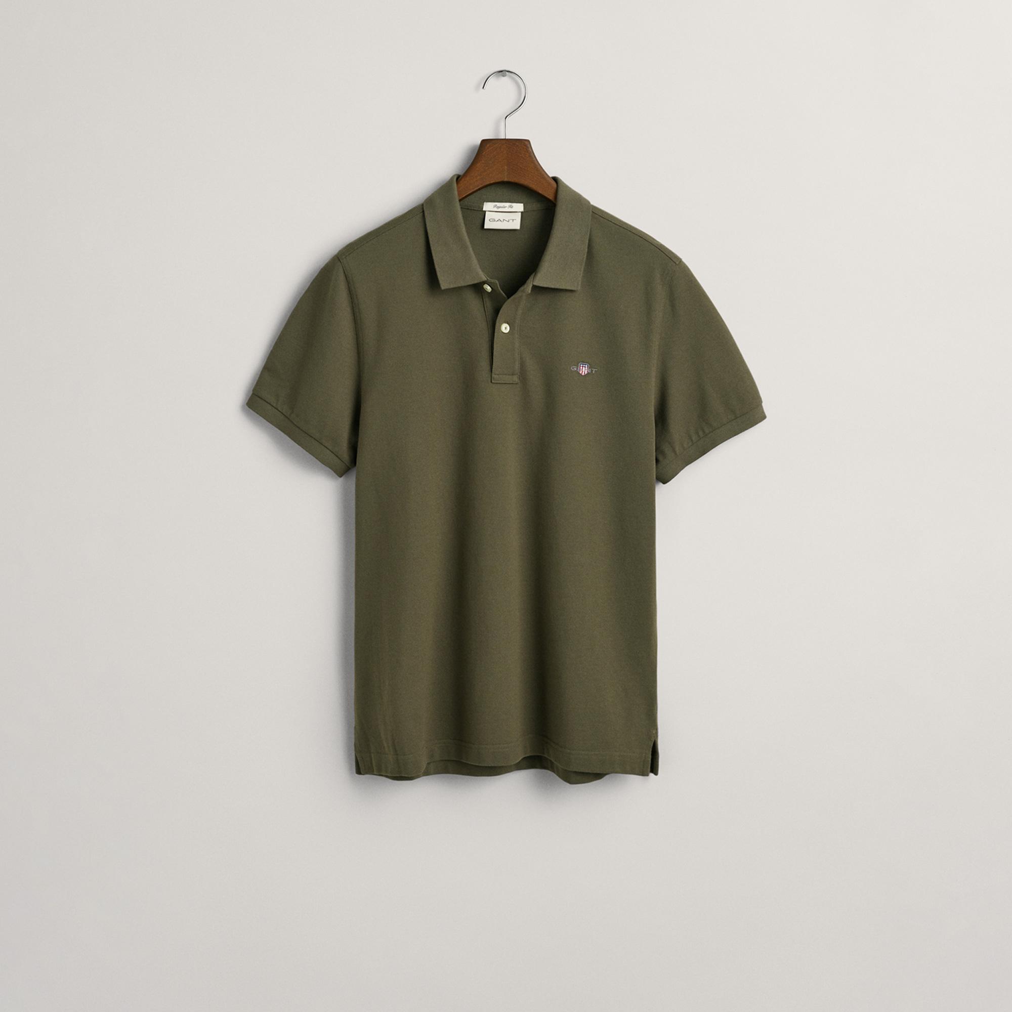 GANT Erkek Yeşil Regular Fit Polo