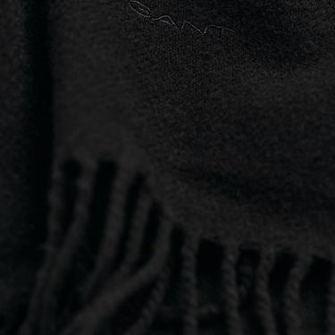  GANT Unisex Siyah Logolu Atkı