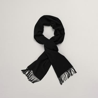  GANT Unisex Siyah Logolu Atkı