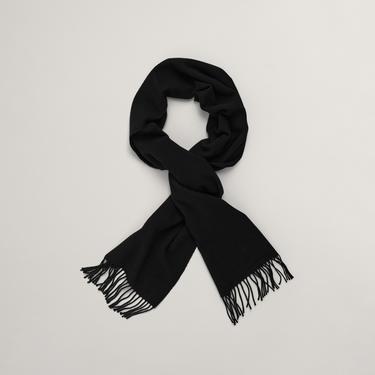  GANT Unisex Siyah Logolu Atkı