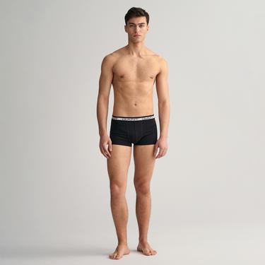  GANT Erkek Siyah Slim Fit Logolu 3'lü Boxer