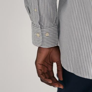  GANT Erkek Mavi Regular Fit Düğmeli Yaka Çizgili Oxford Gömlek