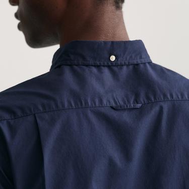  GANT Erkek Lacivert Slim Fit Düğmeli Yaka Broadcloth Gömlek