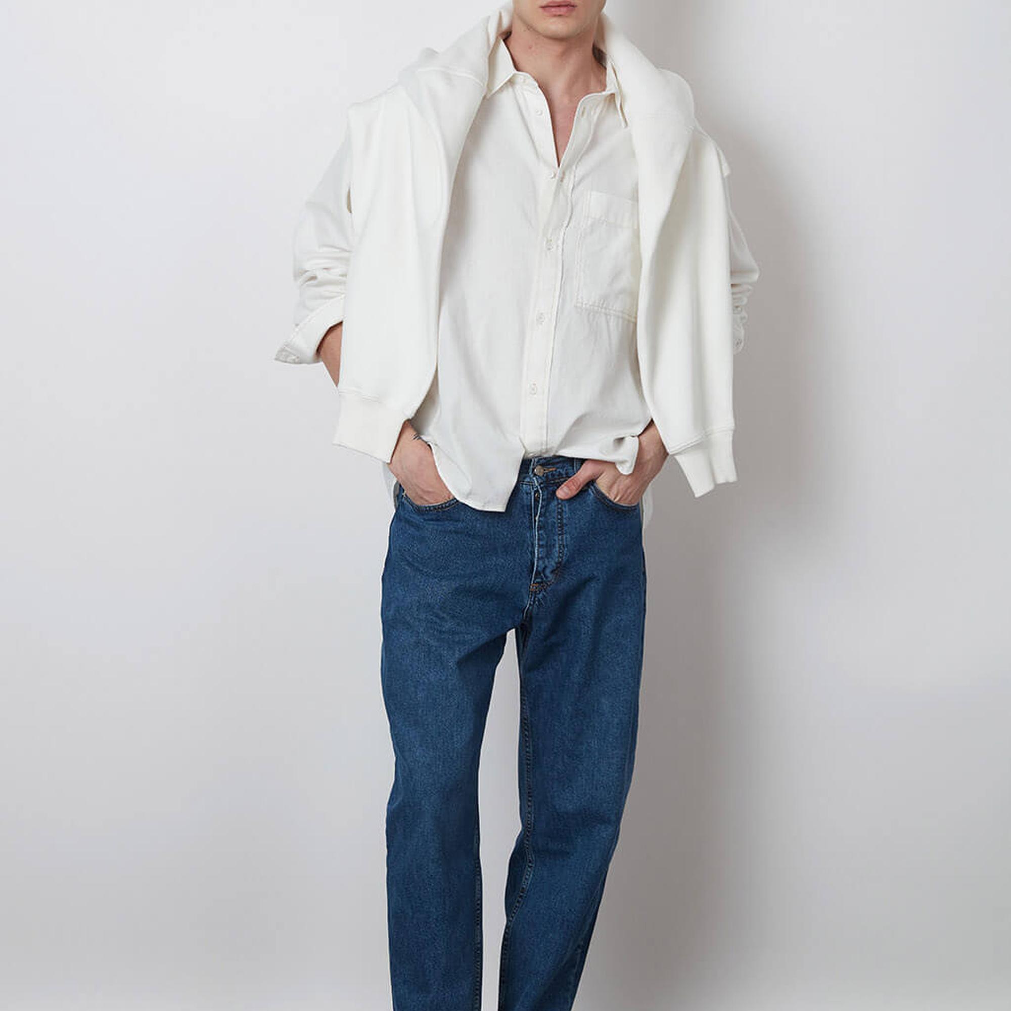 Oversize Gabardin Gömlek