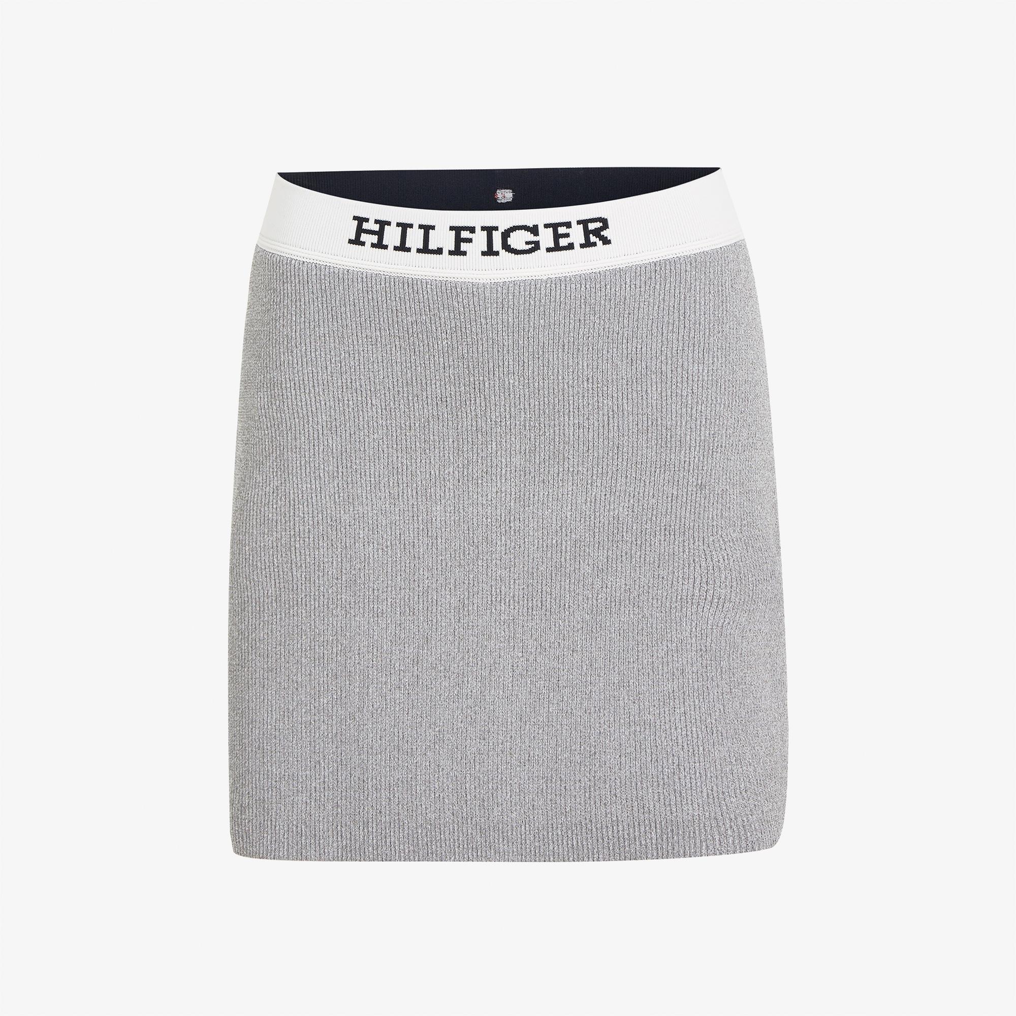 Tommy Hilfiger Lurex Kadın Gri Etek