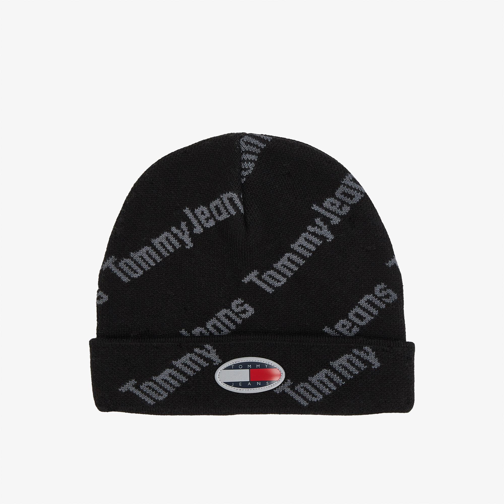 Tommy Jeans Skater Boy S Print Erkek Siyah Bere