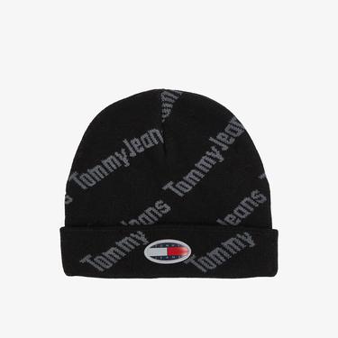  Tommy Jeans Skater Boy S Print Erkek Siyah Bere