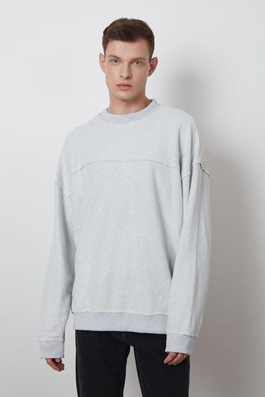  Pis Dikişli Oversize Sweatshirt