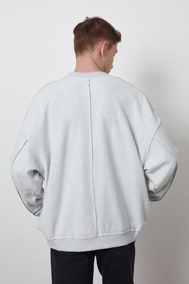  Pis Dikişli Oversize Sweatshirt